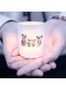 Mr. & Mrs. Panda Laterne Glas Koala Familie zwei ohne Spruch in Transparent