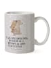 Mr. & Mrs. Panda Tasse Papa Bär mit Spruch in Grau Pastell