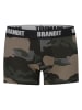 Brandit Boxershorts in darkcamo/blk