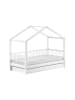 58 aufm Kessel HAUSBETT 90x200 Keeley Buche Weiß Holz Schublade Komfort Stabil Design
