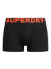 Superdry Boxershort 3er Pack in Schwarz/Orange