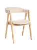 Beliani 2er-Set Esszimmerstuhl DAY in Beige/Braun