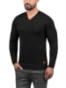 BLEND Strickpullover BHLasse 20703348ME Strickpulli mit aufgestickten Ellenbogenpatches in Schwarz