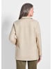 GOLDNER Kurzgröße:  Leichte Damenjacke, Veloursleder-Optik in beige