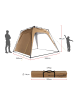 Where Tomorrow Pop Up Pavillon - 250 x 250 x 190 cm - Kamelbraun