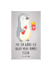 Mr. & Mrs. Panda Handtuch Klein Pinguin Pommes mit Spruch in Grau Pastell