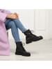 Club of Comfort Herren Schnür-Stiefeletten für Damen in unifarben in uni