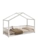 58 aufm Kessel HAUSBETT Kapua 90x200 auch als Bodenbett Kiefer Massivholz Weiß