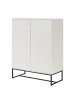 home24 Schuhkommode Zaddy in Weiß