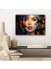 MuchoWow Leinwand bilder Buntes Porträt (BxH)
