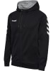 Hummel Baumwoll-Hoodie Hmlgo Cotton Zip Hoodie in BLACK