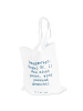 Mr. & Mrs. Panda Tote Bag Spruch Handwerker Lösung mit Spruch in Sky Blue