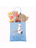 Mr. & Mrs. Panda Tote Bag Panda Hockey spielen mit Spruch in Sky Blue