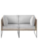 home24 Loungesofa TEAKLINE 2-teilig in Hellgrau