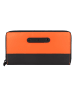 Greenburry Upcycled Tarpaulin Geldbörse 19 cm in orange-black