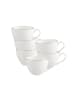 Villeroy & Boch 6er Set Kaffeetassen Anmut Platinum No.1 150 ml weiß in weiß