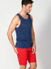 KOROSHI Tank Top Shirt in blau