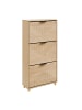 SoBuy Schuhschrank in Hell-Eiche - (W) 24 x (H) 120 x (L) 60 cm