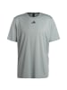 adidas Performance Trainingsshirt HIIT Slogan in silber