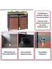 MCW 2er Mülltonnenverkleidung mit Pflanzkasten J82, Kirsche-Holzoptik dunkelbraun