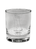 Mr. & Mrs. Panda Whiskey Glas Pinguin mHerzieren ohne Spruch in Transparent