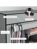HOMCOM Kleiderschrank-83L x 42,5B x 162,5Hcm-Hellgrau