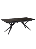 KADIMA DESIGN Esszimmertisch 180 - 260 cm Ausziehbar Keramik Glas , in Schwarz