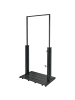 Beliani Gartendusche MARACAIBO in Schwarz - (W) 98 x (H) 224 x (L) 76 cm