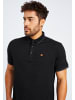 Leif Nelson Herren T-Shirt Polo Herren T-Shirt Polo LN-55380 in schwarz