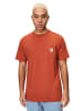 HONESTY RULES T-Shirts " Pocket " in burned-brick
