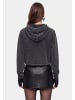 myMo ROCKS Women Hoodie in Light Grey Stone Wash