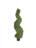 Beliani Kunstpflanze CYPRESS SPIRAL TREE in Grün/Schwarz - (W) 32 x (H) 126 x (L) 32 cm