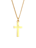 Elli Halskette 925 Sterling Silber Kreuz in Gold