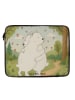Mr. & Mrs. Panda Laptop Tasche Eisbär Umarmen Design ohne Spruch in Weiß