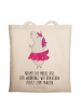 Mr. & Mrs. Panda Tragetasche Einhorn Ballerina mit Spruch in Creme