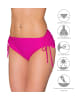 Aquarti Aquarti Damen Bikinihose mit Raffung und Schnüren in pink