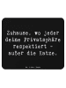 Mr. & Mrs. Panda Mauspad Spruch Geborgenheit im Zuhause mit Spruch in Schwarz