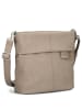 Zwei Mademoiselle M8 - Schultertasche 25 cm (sand) in nubuk-cappuccino