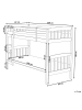 Beliani Kinderbett REVIN in Weiß - (W) 102 x (H) 150 x (L) 210 cm