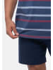 Ammann Schlafanzug Night & Home Cotton in Dunkelblau / blau