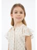 faina Mädchen Bluse in Wollweiss mit Goldenen Punkten