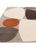 KADIMA DESIGN Teppich Wolle Handgetuftet, Abstrakt Bunt - Grau/Beige/Terrakotta