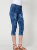 KOROSHI Caprihose aus denim. in blau