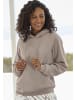 LASCANA Kapuzensweatshirt in taupe