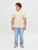 JACK & JONES PLUS T-shirt in Antique White
