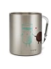 Mr. & Mrs. Panda Tasse Milch Keks ohne Spruch in Silber