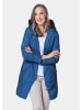 GOLDNER Trendiger leichter Regen Parka aus funktionalem Material in royalblau