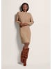 MADELEINE Strickkleid mit Zopfmuster in caramel / melange