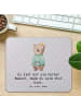 Mr. & Mrs. Panda Maus Pad Chef Herz mit Spruch in Grau Pastell