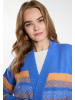 IZIA Damen Cardigan in Blau Mehrfarbig